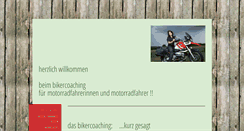 Desktop Screenshot of bikercoaching.com